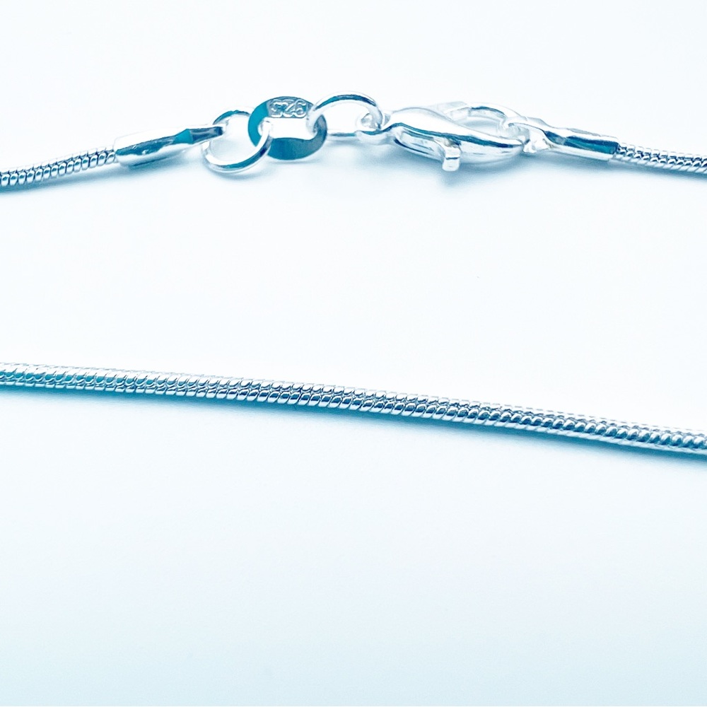 Turquoise Pendant Necklace Sterling Silver 925 Vintage Style Pear New - Picture 4 of 6